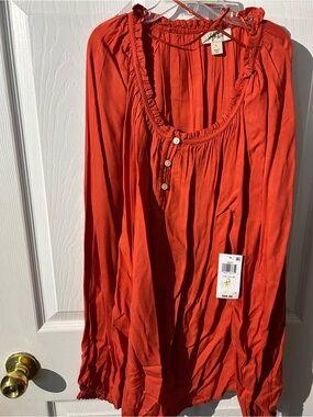 Style & Co. Red-Orange Tunic